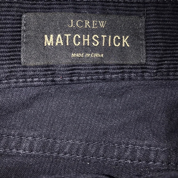 Navy blue J.crew matchstick corduroys - Picture 2 of 5